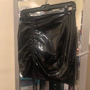 NastyGal Vinyl Mini Skirt